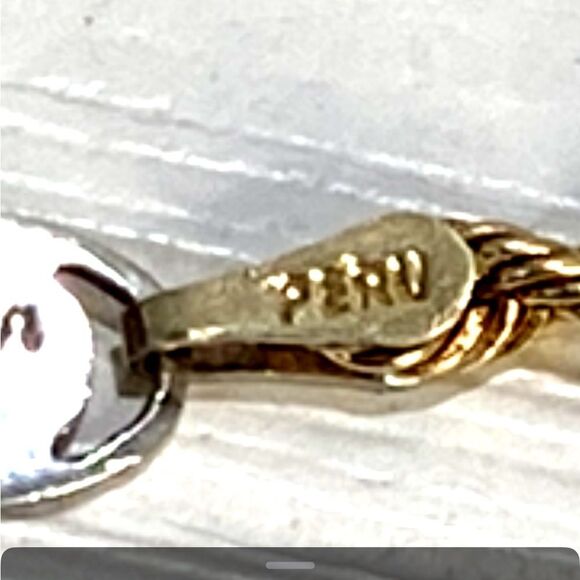 Mens Ladies 1/10th 10K Yellow Gold  Rope Chain Necklace 30" Length - Picture 6 of 10